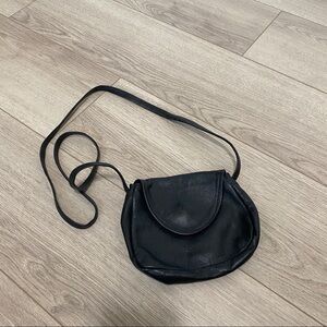 Black Leather Crossbody